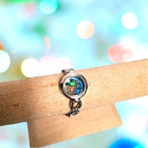 Steampunk Cosmic Cogs and Gears Silver Plated Stainless Steel Bracelet